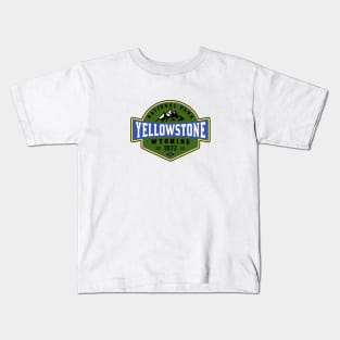 Yellowstone National Park Wyoming Camping Hiking Climbing Kids T-Shirt